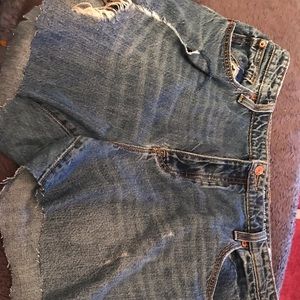 distressed vintage high rise gap shorts